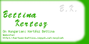 bettina kertesz business card