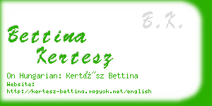 bettina kertesz business card
